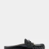 Comfortable Women's Slip On Driver in Black Leather