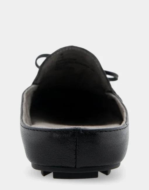 Comfortable Women's Slip On Driver in Black Leather