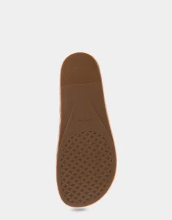 Comfortable Women's Strappy Flatform Sandal in Gingerbread Leather