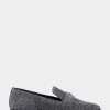 Comfortable Women's Stretch Knit Loafer in Gunmetal Knit Stretch Fly Knit Fabric
