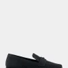 Comfortable Women's Stretch Knit Loafer in Black Knit Stretch Flyknit Fabric