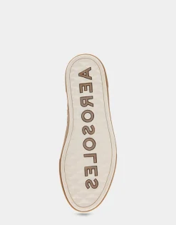 Comfortable Women's Stretch Sock Hidden Wedge Flatform Sneaker in Tobacco Faux Suede Faux Suede