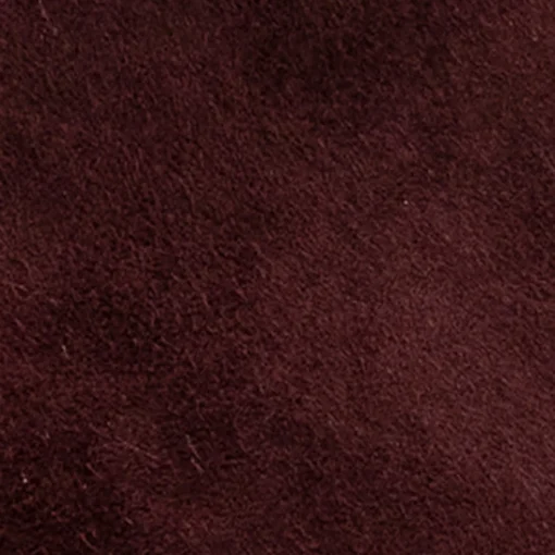 Comfortable Women's Tapered Toe Covered Heel Bootie in Deep Aubergine Suede