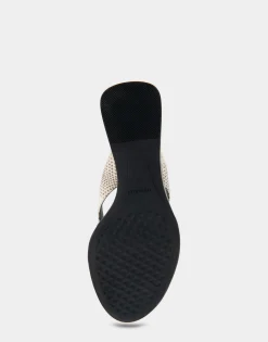 Comfortable Women's Wedge Thong Sandal in Roccia Snake Print Leather